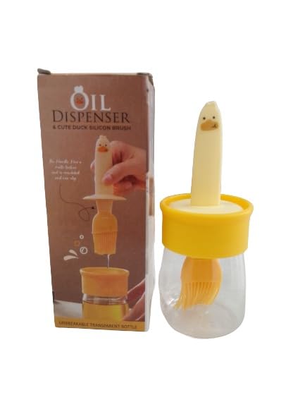 NEXT WAVE Oil Dispenser with Brush Olive Oil Dispenser for Kitchen, 2 in 1 Oil Dispenser Bottle with Silicone Basting Brush for Cooking Vinegar Sauce BBQ Grill Frying(Yellow) (B0DFMKGX6Z) Amazon Price History, Amazon Price Tracker