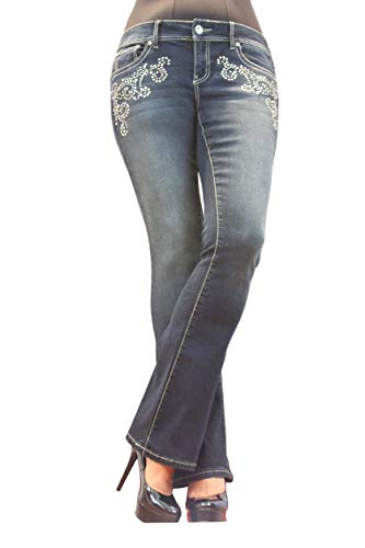 Project Indigo Women Jean Missy Dark Wash Boot Cut PJM157