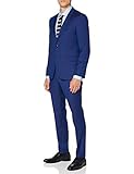 Schonende Reinigung P HUGO Mens Arti/Hesten193 Suit-Dress Set, Bright Blue(431), 48