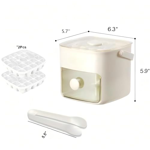 Bandeja para cubitos con tapa y recipiente, 48 cubos miniatura 2