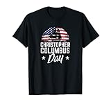 usa flag native american christopher columbus day T-Shirt