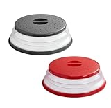 Contenu de l'emballage: vous recevrez 2 morceaux de couvercle de four à micro - ondes pliable pour votre utilisation quotidienne et le remplacement.