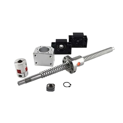 Metal Ball Screw nut Ball Screw SFU3205 300mm-1000mm Ball Screw C7 with 3205 Flange Single BK/BF25 End Machined(700mm)