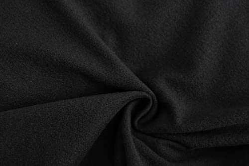 Thermal Shirts For Women, Turtle Necks For Womens Long Sleeve Tops Fleece Lined Winter Slim Fitted Mock Neck Base Layer(Large, Black) #TOP6