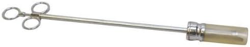 Balling Gun Livestock Bolus Boluses Capsule Small Large Animal 17" Veterinary Stainless Steel Medication Pill Pusher Sheep Cattle Horse Cow Sheep Calf Colt 1" Diameter Plastic Vinyl Head Spring Clips