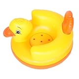 EPIGEIST Aufblasbarer Junge Mädchen Schwimmsitz Entlastender Spielstuhl mit Entspannendem Komfort Robustes Material Gelber Entenform Schwimmtrainer für Junge Mädchen und Kleinkinder