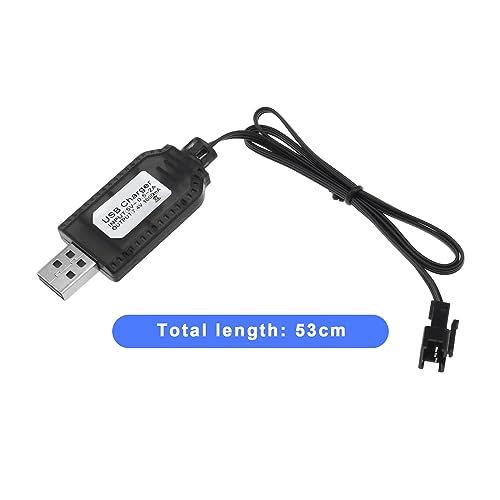 image for eMagTech 2Pcs SM-3P to USB Charging Cable LiPo Battery USB Charging Ca