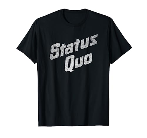 Photo de Status Quo - White Distressed Logo T-Shirt