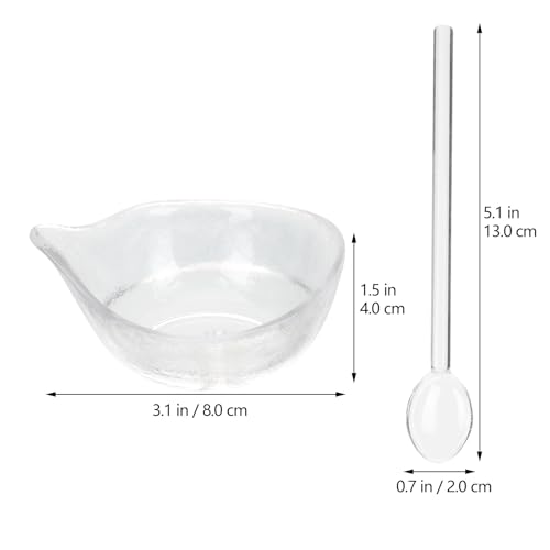 Set de cuencos de vidrio para mezclar mascarillas faciales miniatura 4