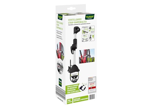 EUFAB 11248 Verstellbarer Strap-Rahmenhalter 40cm, Schwarz/Silber