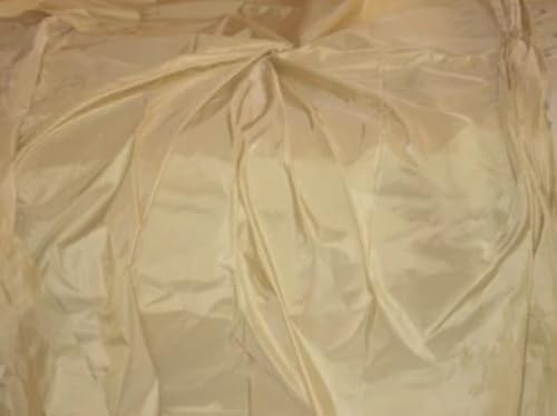 Taffetas de soie crème TAF#9 de 137,2 cm de large au mètre pour couture