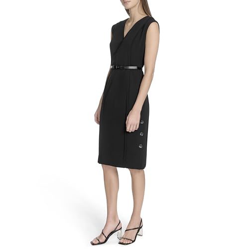 Calvin Klein Women's Party Scuba Knee Length Dress3