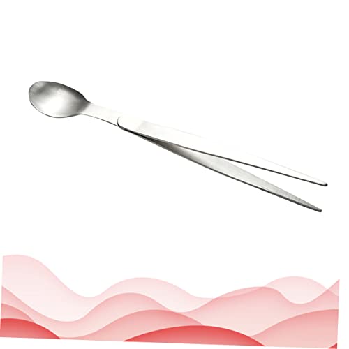 SOLUSTRE Colher De Teste De Sabor De Aço Inoxidável Colheres De Degustação De Chefs Pinças Colheres