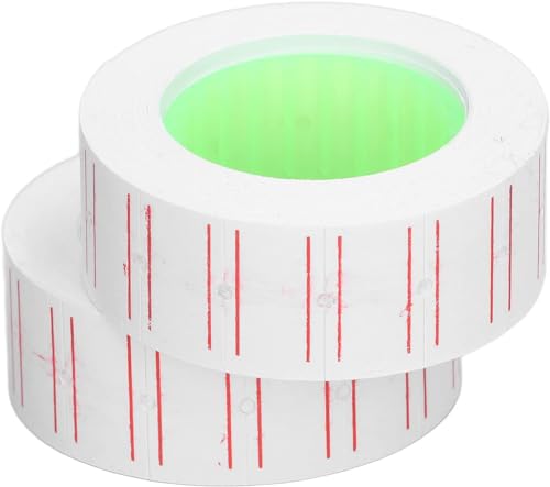 Image of SAMVARDHAN Price Labels Paper Tag Mark Sticker for MX-5500 Price Gun Labeller, 10 Rolls (White)