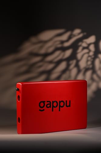 Image of JamBox with Strap - Red | Compact Hand Drum with Rich Bass & Adjustable Snare | Portable Percussion Acoustic Musical Instrument | Ideal for Travel Beat Box & Jamming Sessions