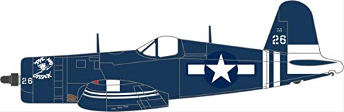 Herpa Miniaturmodelle- Vought F4U-1D Corsair-USMC VMF-512, USS Gilbert Islands, 1945, 81AC104, Blue Cover