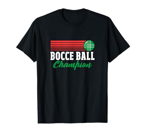 Bocce Ball Champion Italiano Bocci Player Champ Maglietta