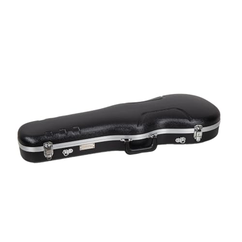 Crossrock Shaped Violin Case for 4/4 Full-Size Violin | Interior Accessory Compartment, 2 Bow Holders, Security Lock, Detachable Shoulder Straps - Black (CRA880VFBK) by Crossrock - Image 3