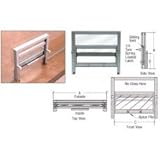 CRL Satin Anodized Vertical Sliding Ticket Window With 8-1/4' x 3-1/2' Opening - 701A