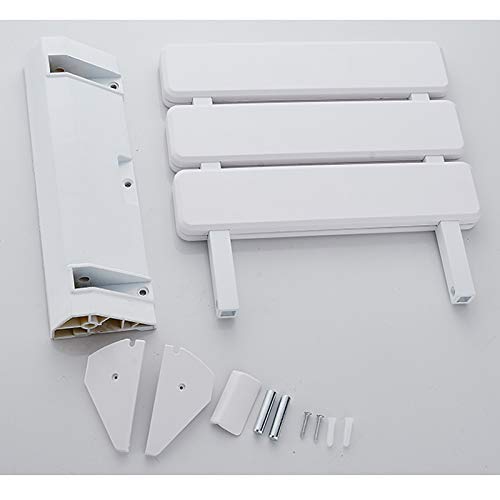 Nivok Bath Stools,Wall Mount Shower Bath Stool Seat Shower Bench Abs Folding Bath Seat Drop-Leaf Stool/White #TOP5
