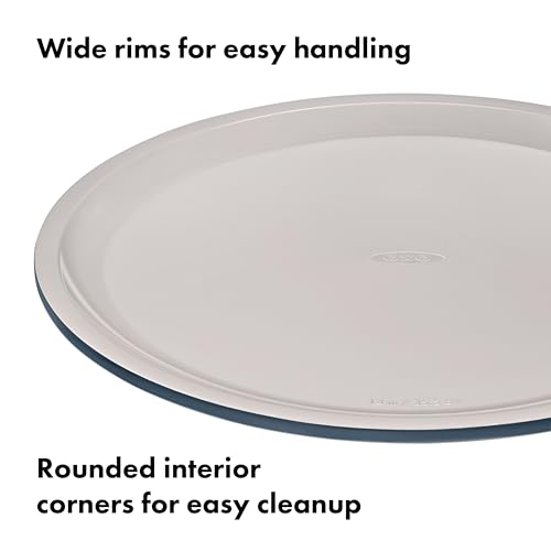 Image of OXO Good Grips Non-Stick Pro Ceramic Coated Metal Bakeware 15 inch Pizza Pan - Storm Blue