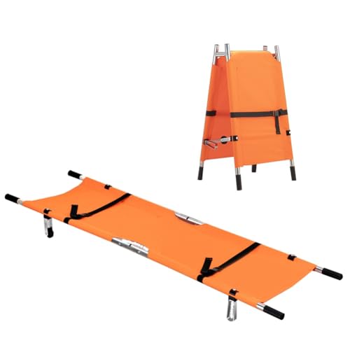 Civière médicale en aluminium pliante pour évacuer les blessés sans effort