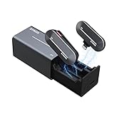 【Carga rápida, Largo Tiempo Potente】Contacto carga rápida le conseguirá 45mins disparar sólo a través de 10mins de carga. La serie P1 ofrece 5 horas de tiempo de grabación con una sola carga y el estuche de carga tiene capacidad para dos cargas, sin preocupaciones para [grabar] al aire libre durante mucho tiempo