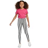 Kids Girls Comic Graffiti Floral Leopard Tartan Aztec Print Leggings 5-13 Years