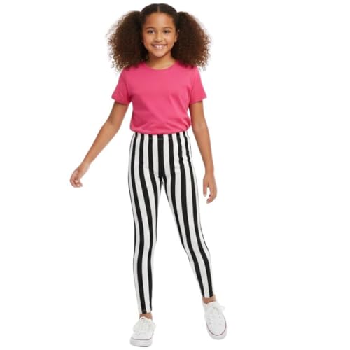 Kids Girls Comic Graffiti Floral Leopard Tartan Aztec Print Leggings 3-13 Years