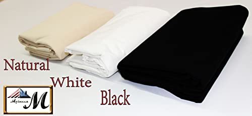 Premium Black 100% Cotton Muslin Fabric - Versatile 58" Wide Draping Textile, Perfect for Fashion, Quilting & Crafts (2 Yards) 5 Premium Black 100% Cotton Muslin Fabric - Versatile 58" Wide Draping Textile, Perfect for Fashion, Quilting & Crafts (2 Yards) - Image 4