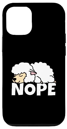 Nope Not Today Shepherd Shepherdess Lazy Sheep �V�[�v�V�F�p�[�h �X�}�z�P�[�X iPhone 12/12 Pro �p
