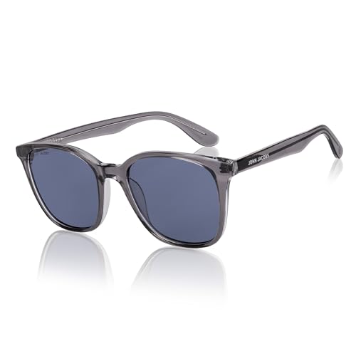 Image of John Jacobs | Polarized & UV Protection Sunglasses For Men & Women | Full Rim Round Small (Size-50) JJ S12432-C1
