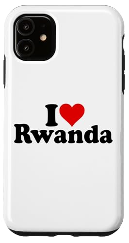 I LOVE HEART RWANDA Case for iPhone 11