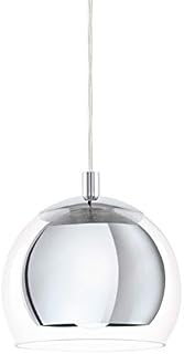 EGLO Rocamar Pendant Light, Metal, 60 W, Chrome