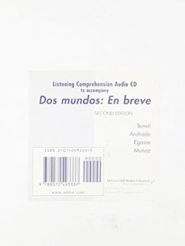 Listening Comprehension Audio CD (Component) T/A DOS Mundos: En Breve