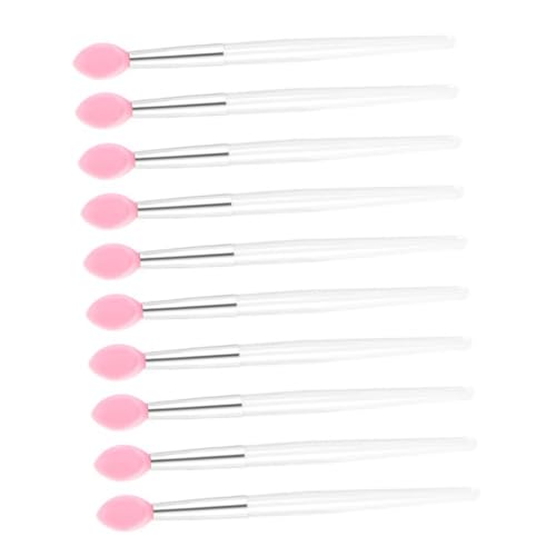 Beatifufu Lipstick Alicators Makeup Brushes 10pcs Silicone Lip Brush Set for Travel Home Use
