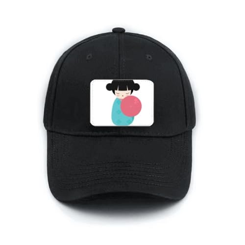 Casquette de baseball noire ajustable accessoire miniature pour poupée japonaise classique