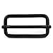 Wuuycoky Black 1" Inner Length Metal Sliding Bar Tri-Glides Wire-Formed Roller Pin Buckles Slider Pack of 10