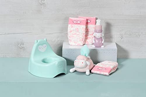 Baby Annabell 706602 Set-to Fit Dolls up to 43cm-Includes Potty, Three Nappies, Tissue Dispenser and Pretend Soap Pump-Suitable for Children Aged 3+ years-706602