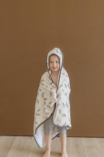 Image of Copper Pearl Hooded Bath Towels Premium Knit /Terry Cloth Baby Towels with Hood, Pockets, and Cool Designs - Great to Gift and Make Bath Time Fun - Baby Bath Towel, Cody