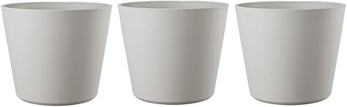 Deroma Origin 6" Indoor/Outdoor Round Planter – 100% Post Consumer Recycled Plas