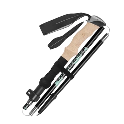 Bastones de senderismo plegables – Bastones de senderismo plegables para hombres y mujeres | Bastones de senderismo plegables ligeros | Bastones de senderismo y senderismo ajustables de 5 secciones de
