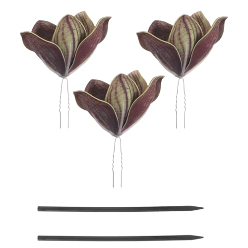 Épingles à cheveux mariage fleurs lys orchidée accessoires cheveux bohème bois