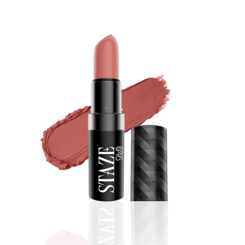 Image of Staze 9to9 Velvet Kiss Lipstick | Matte + Intense Color Lipstick | 12H Long Stay | Moisturizing & Lightweight Formula | 02 Mocha Muse | 3.8g