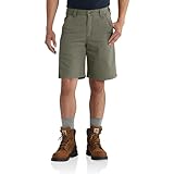 Carhartt Men's Relaxed 10' Rigby Dungaree Short, Dusty Olive, W38