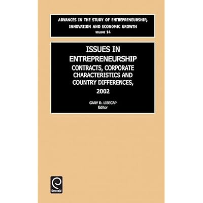 Issues in Entrepreneurship: Contracts, Corporate Characteristics and Country Differences: 14