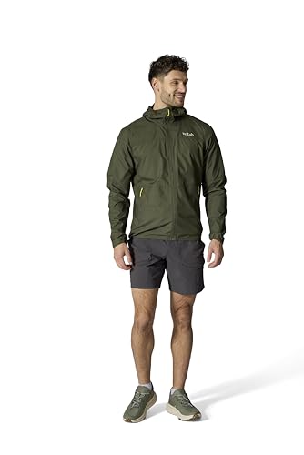 Image of Rab Men's Windgather Hoody - Ultralight Windproof Shell Jacket for Hiking, Trail Running, & Climbing