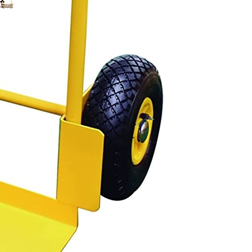 BricoLoco Kruiwagen, belastbaar tot 200 kg, robuust en robuust, stalen behuizing, compact design, handgreep met… - Image 7
