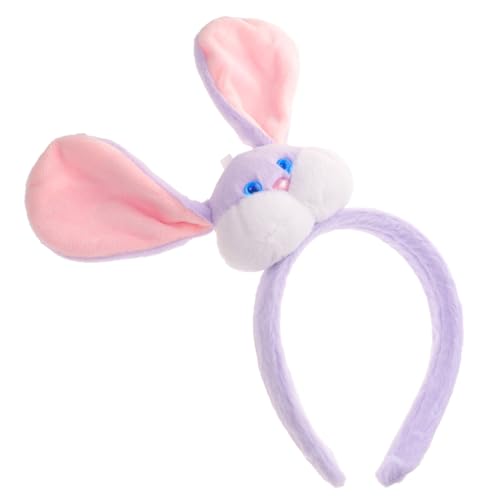 FOMIYES かわいいぬいぐるみヘッドバンド ウサギのヘアピン 女性用 女の子 パーティー コスチューム アクセサリー