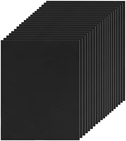 20 Pack Black Foam Board 420mm x 297mm, 5mm Thickness Foam Core Baking Board for Projects, A3 Polystyrene Mat Board Poster Foam Board Sheets for Art Crafts, Presentation, Wedding, School Projects